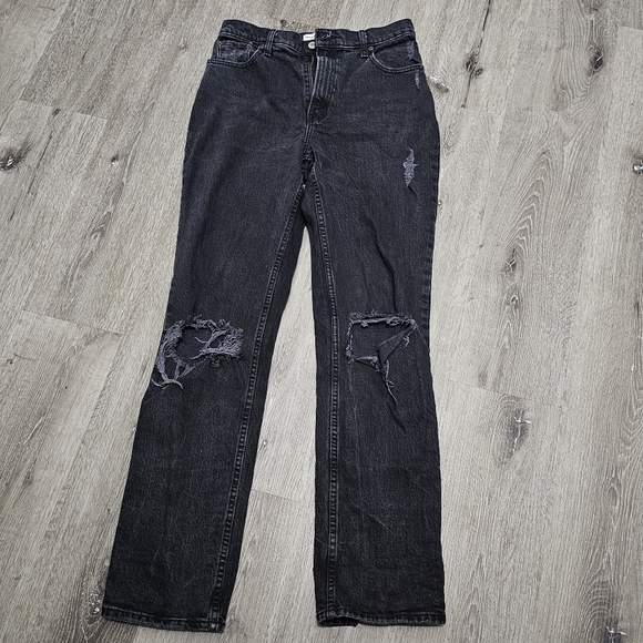 Abercrombie ultra high rise 90s straight jeans black - Picture 7 of 13